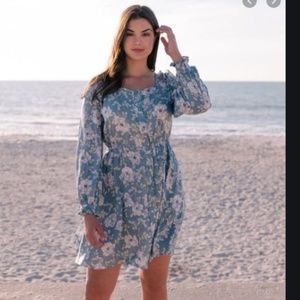 REDUCED - Gal meets glam 14 Madeline floral shirt dress